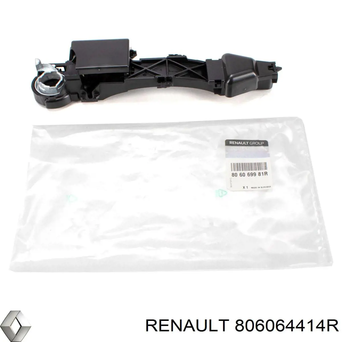806064414R Renault (RVI) Держатель наружной ручки задней распашной двери правой