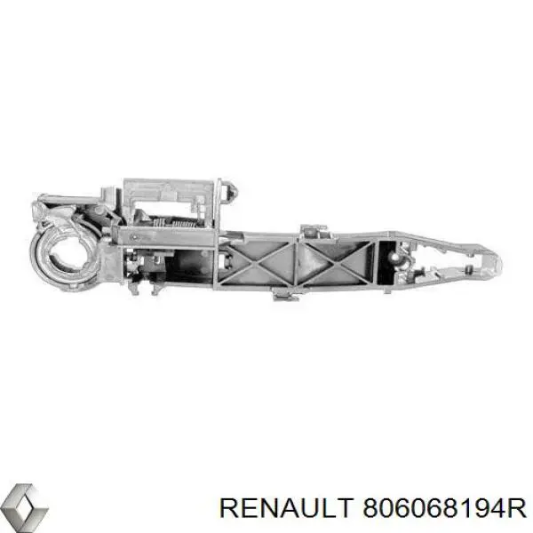 806068194R Renault (RVI) suporte de maçaneta externa da porta dianteira direita