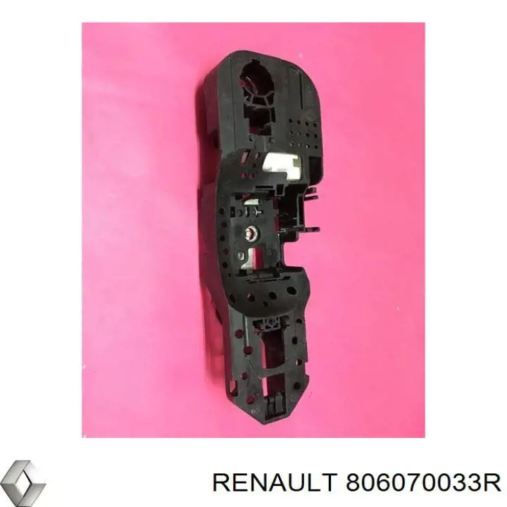 806070033R Renault (RVI) suporte de maçaneta externa da porta dianteira esquerda