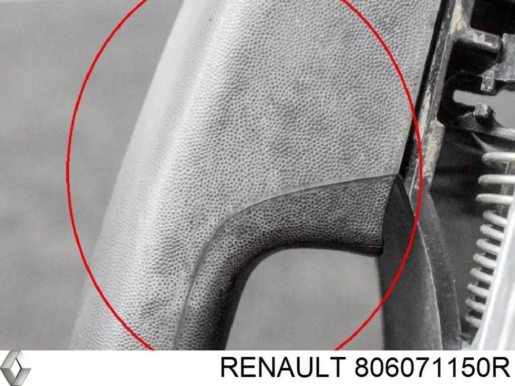 Soporte de manilla exterior de puerta trasera izquierda 806071150R Renault (RVI)