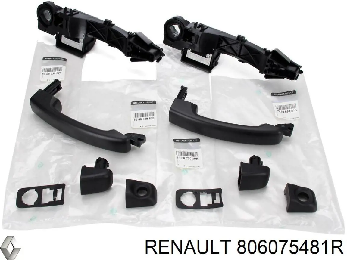 Держатель наружной ручки двери передней левой 806075481R Renault (RVI)