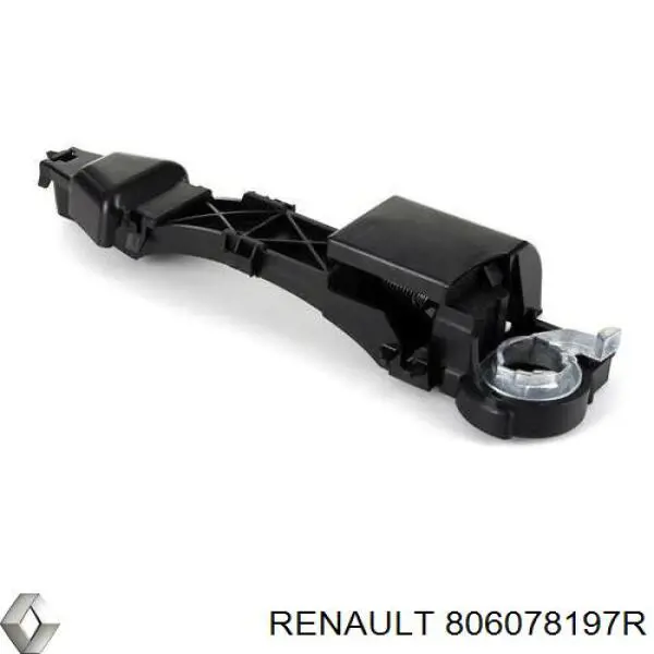 Soporte de manilla exterior de puerta trasera izquierda 806078197R Renault (RVI)