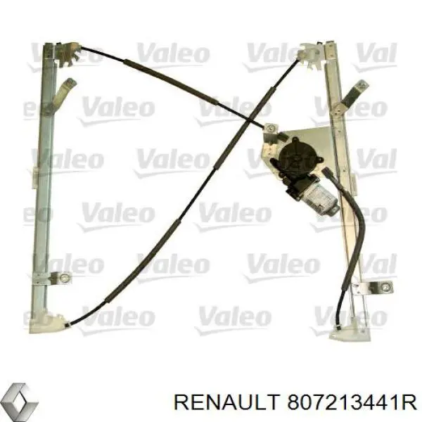 807213441R Renault (RVI) mecanismo de acionamento de vidro da porta dianteira esquerda