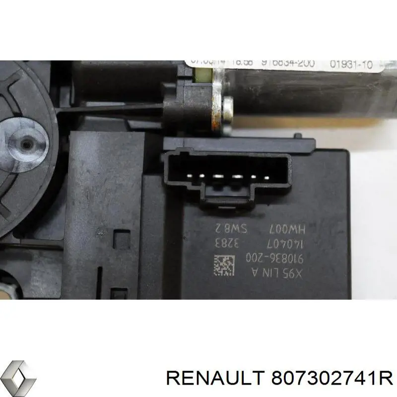 Мотор стеклоподъемника двери передней правой Renault (RVI) 807302741R цена, от 19.73 USD