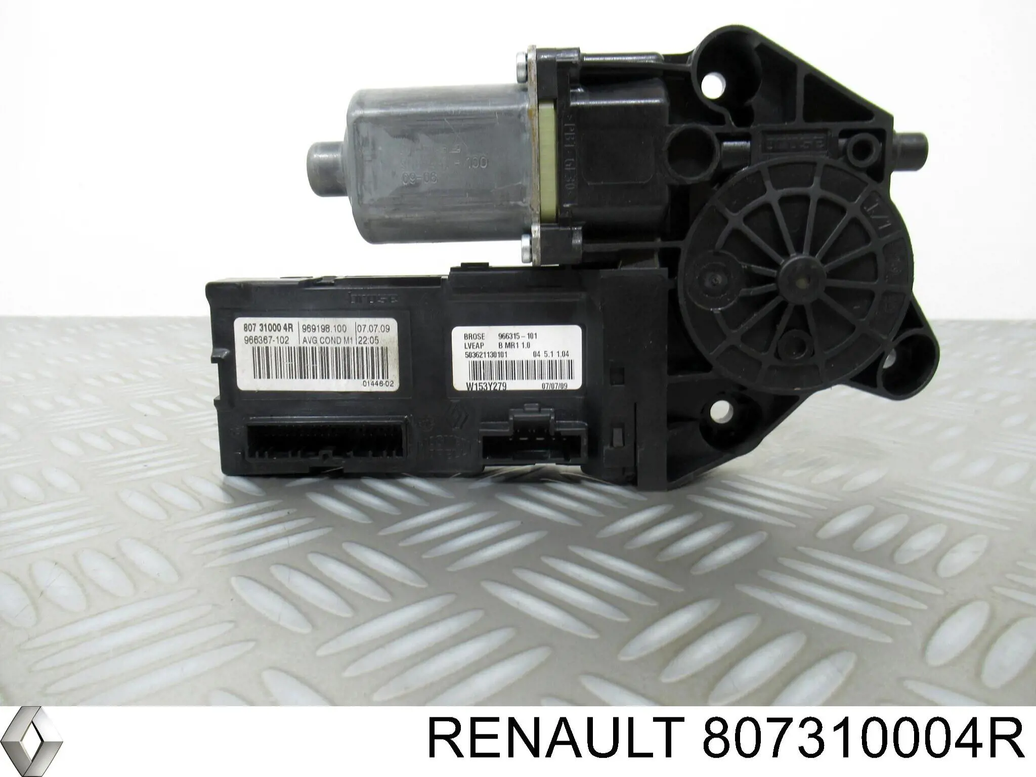 807310004R Renault (RVI) motor de acionamento de vidro da porta traseira esquerda