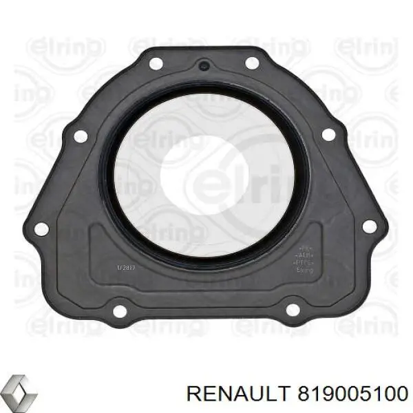 Сальник коленвала двигателя задний 819005100 Renault (RVI)