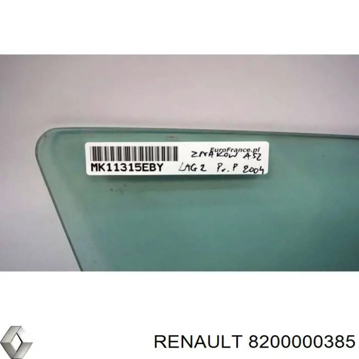 8200000385 Renault (RVI) Vidro da porta dianteira direita