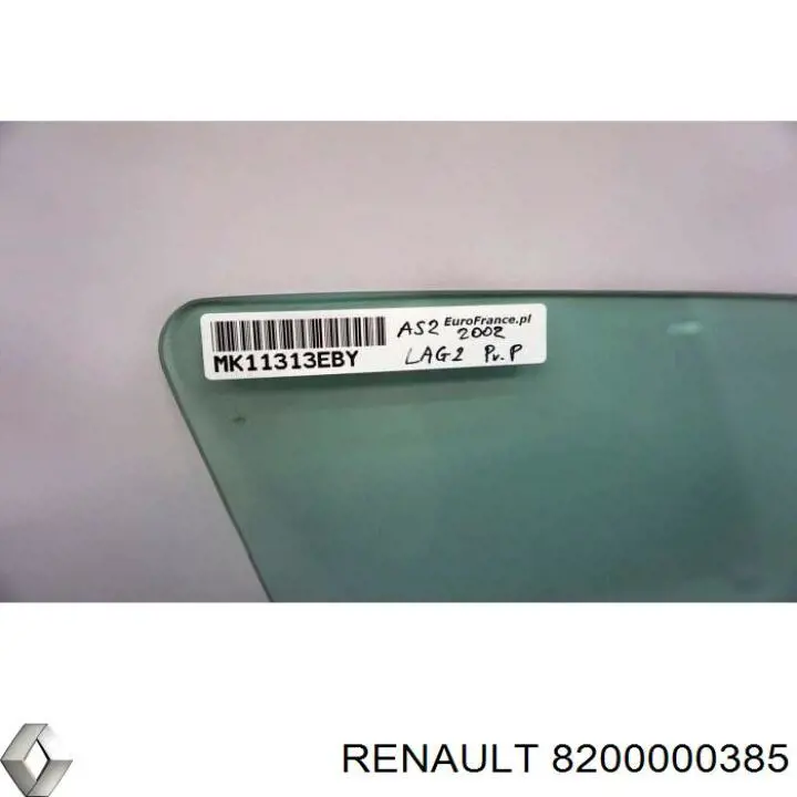 Vidro da porta dianteira direita 8200000385 Renault (RVI)