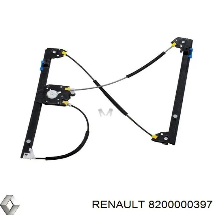 8200000397 Renault (RVI) mecanismo de acionamento de vidro da porta dianteira direita