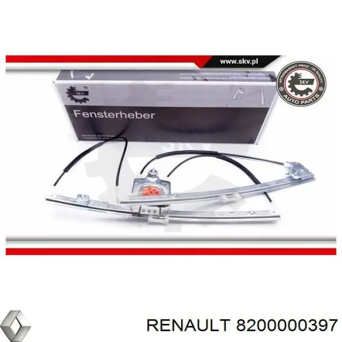 Стеклоподъемник передней правой двери Renault (RVI) 8200000397 цена, от 30.84 USD