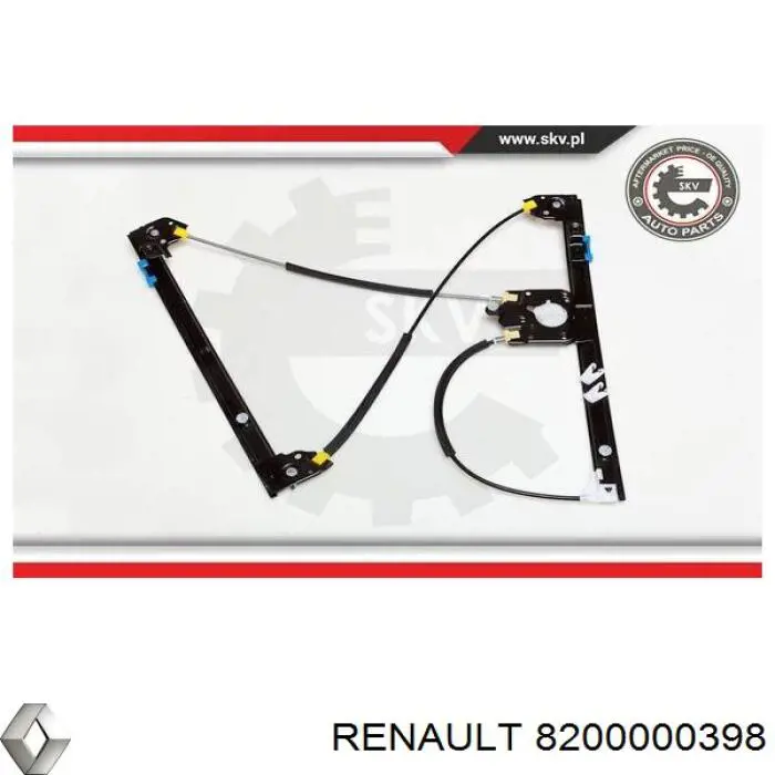 Купить 8200000398 Renault (RVI) Подъемник механический ветрового стекла