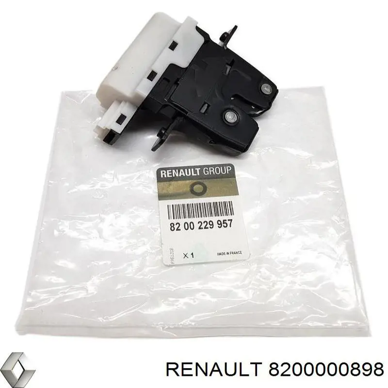 Cerradura de puerta de maletero 8200000898 Renault (RVI)