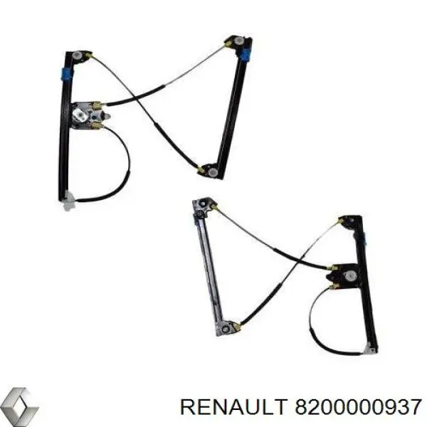 Механизм стеклоподъемника водительской двери Renault (RVI) 8200000937 цена, от 34.07 USD