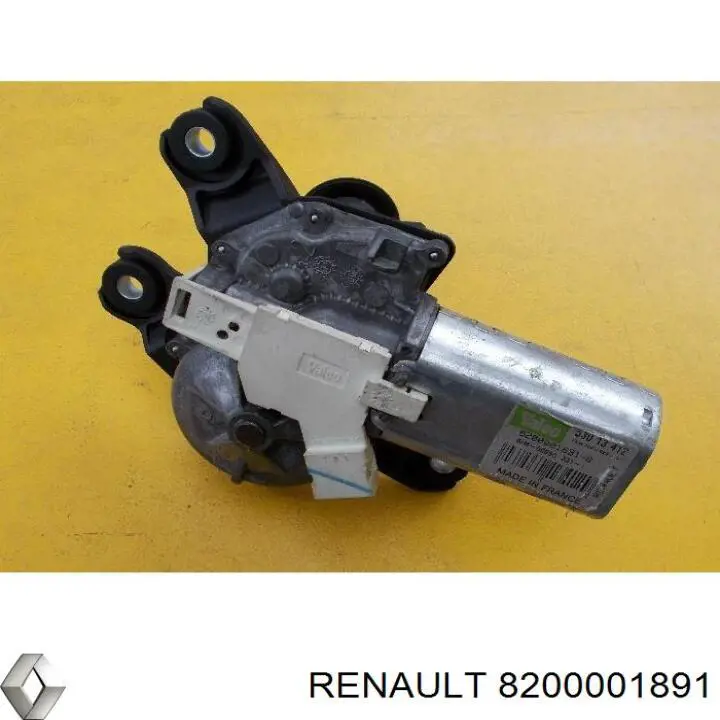 8200001891 Renault (RVI) motor de limpador pára-brisas de vidro traseiro