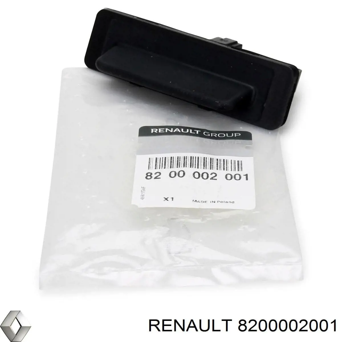 Ручка крышки багажника/3-й/(5-й) двери, наружная Renault (RVI) 8200002001 цена, от 19.71 USD