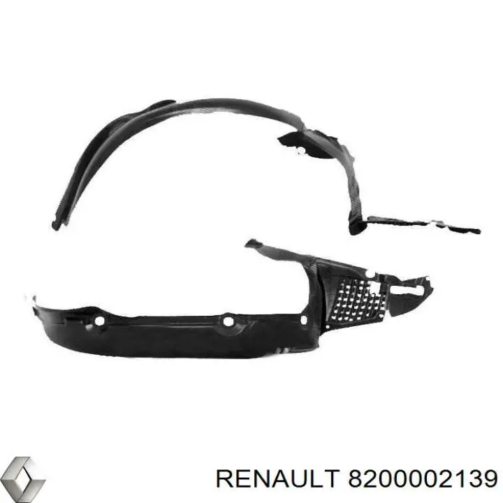 Подкрылок передний левый 8200002139 Renault (RVI)