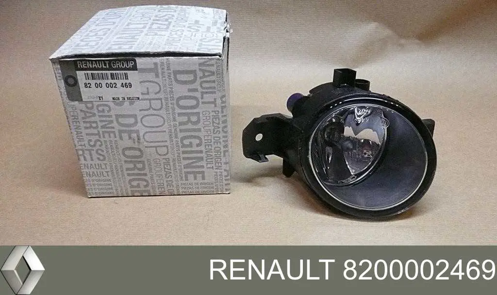 Фара противотуманная левая Renault (RVI) 8200002469