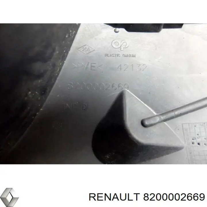 Задний бампер 8200002669 Renault (RVI)