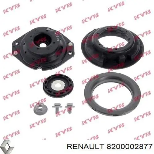 Soporte amortiguador delantero 8200002877 Renault (RVI)