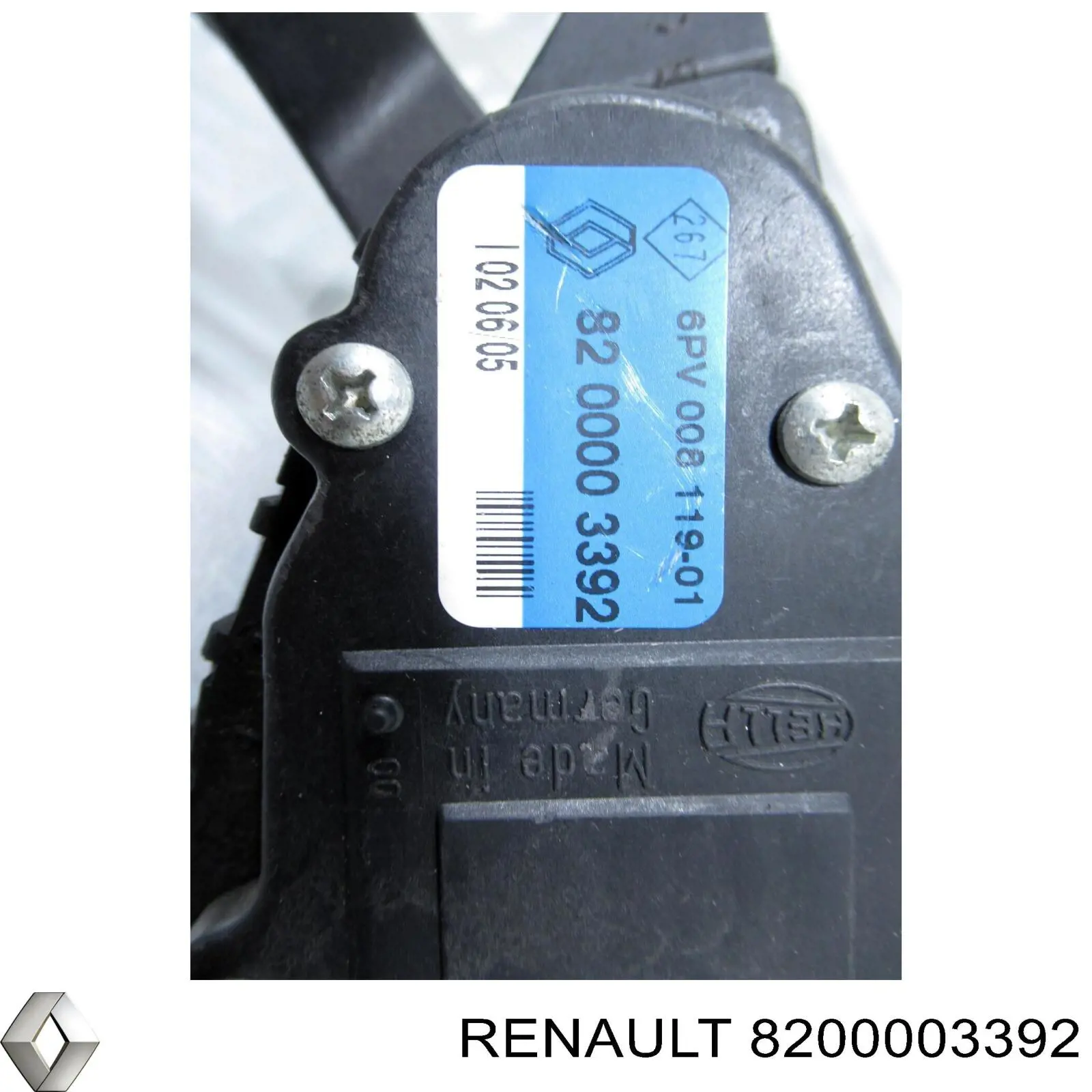 Педаль акселератора Renault (RVI) 8200003392