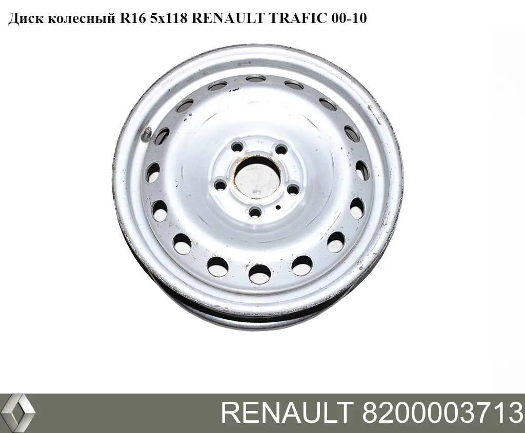 Диски колесные стальные (штампованные) на Renault Trafic II 