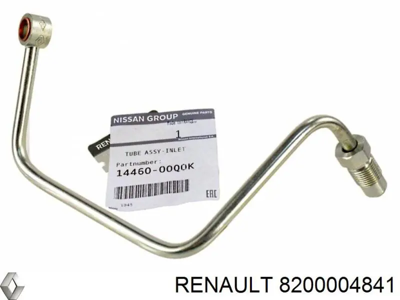 Tubo (Manguera) Para El Suministro De Aceite A La Turbina 8200004841 Renault (RVI)