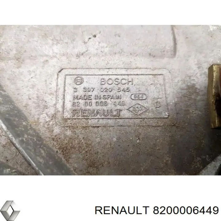 Трапеция стеклоочистителя на Renault Vel Satis  BJ0