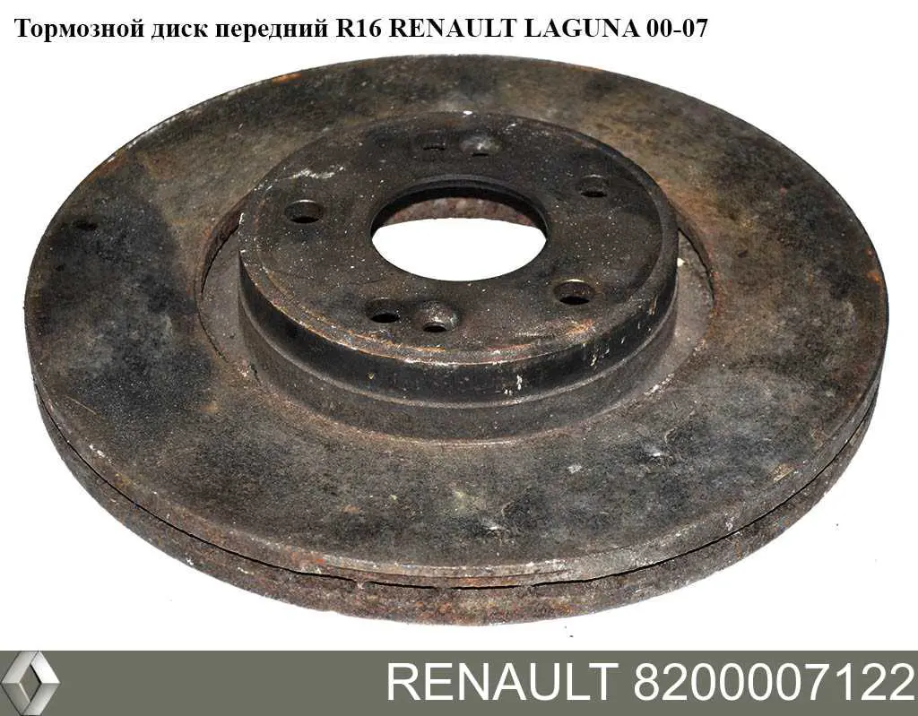 8200007122 Renault (RVI) диск тормозной передний