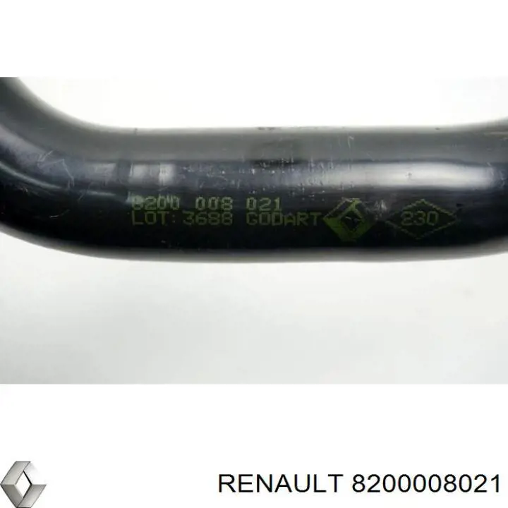 8200008021 Renault (RVI) mangueira (cano derivado de bomba de água de injeção)