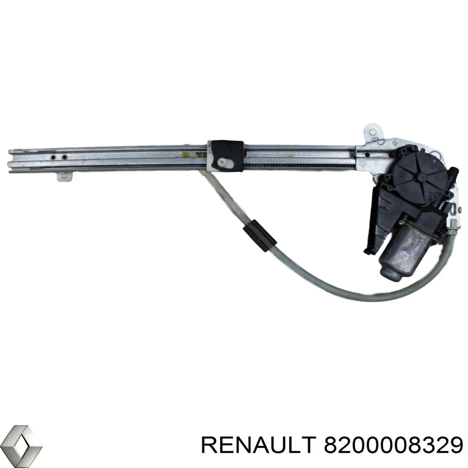 8201264452 Renault (RVI) mecanismo de acionamento de vidro da porta traseira esquerda