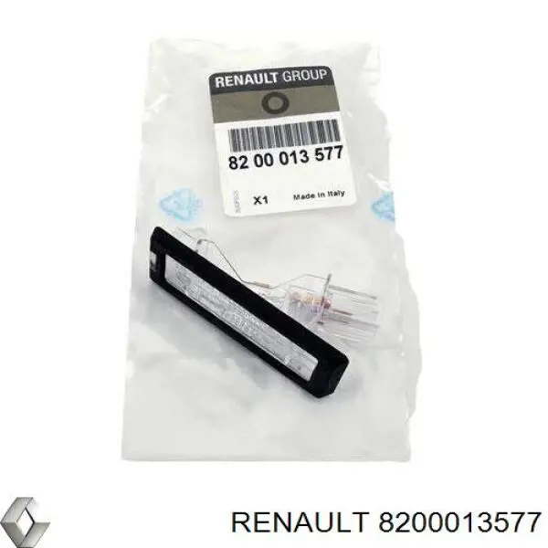 Фонарь подсветки номерного знака 8200013577 Renault (RVI)