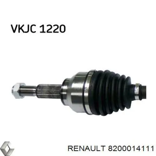 Привод передний левый Renault (RVI) 8200014111 цена, от 48.93 USD