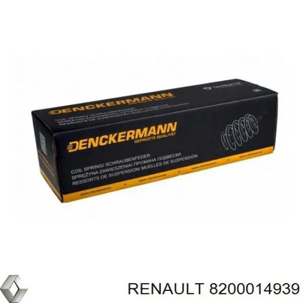 Передняя пружина 8200014939 Renault (RVI)