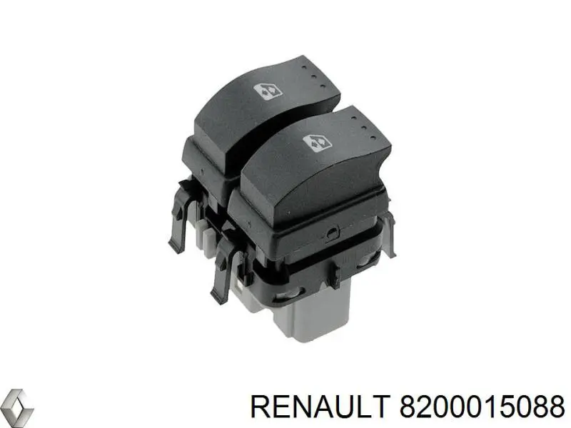 Unidade de botões dianteira esquerda de controlo de elevador de vidro para Renault Megane (EM0)