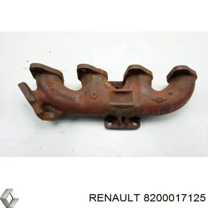 Газопроводы (коллектор выпускной) Renault (RVI) 8200017125 цена, от 2.93 USD