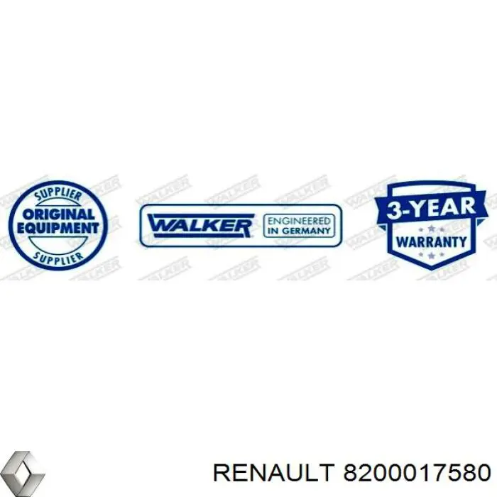Купить 8200297284 Renault (RVI) Выхлоп центральный