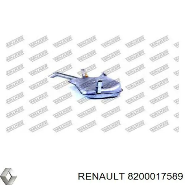 Купить 8200017589 Renault (RVI) Глушитель задний