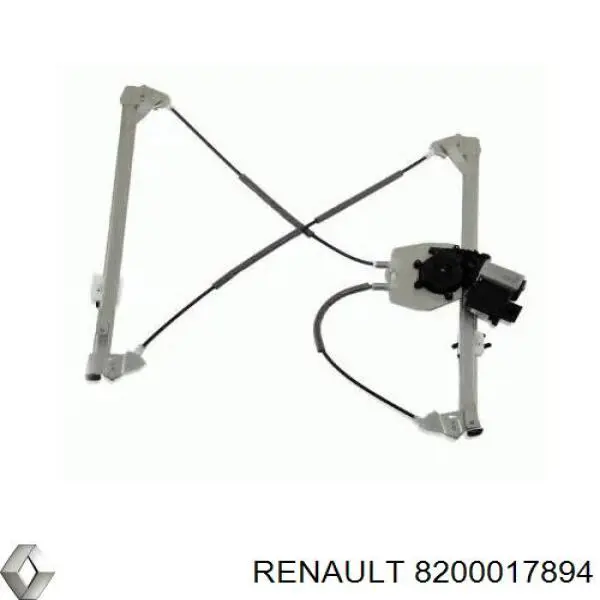 8200017894 Renault (RVI) mecanismo de acionamento de vidro da porta dianteira direita