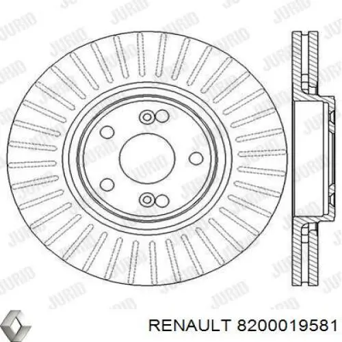 Купить 8200019581 Renault (RVI) Ротор тормозной