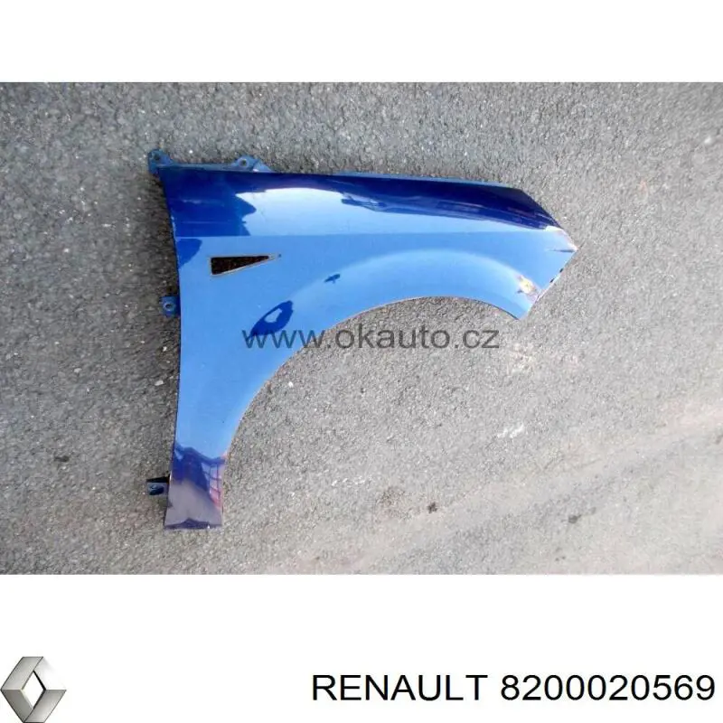 8200020569 Renault (RVI) pára-lama dianteiro direito