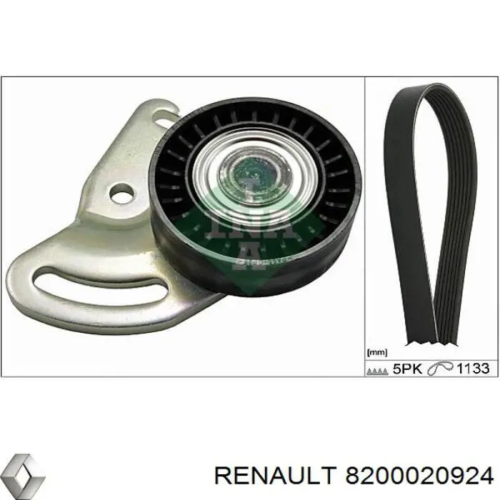 Клиновый ремень Renault (RVI) 8200020924 цена, от 7.44 USD