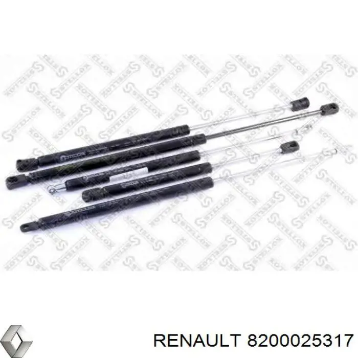 8200025317 Renault (RVI) Амортизатор крышки багажника