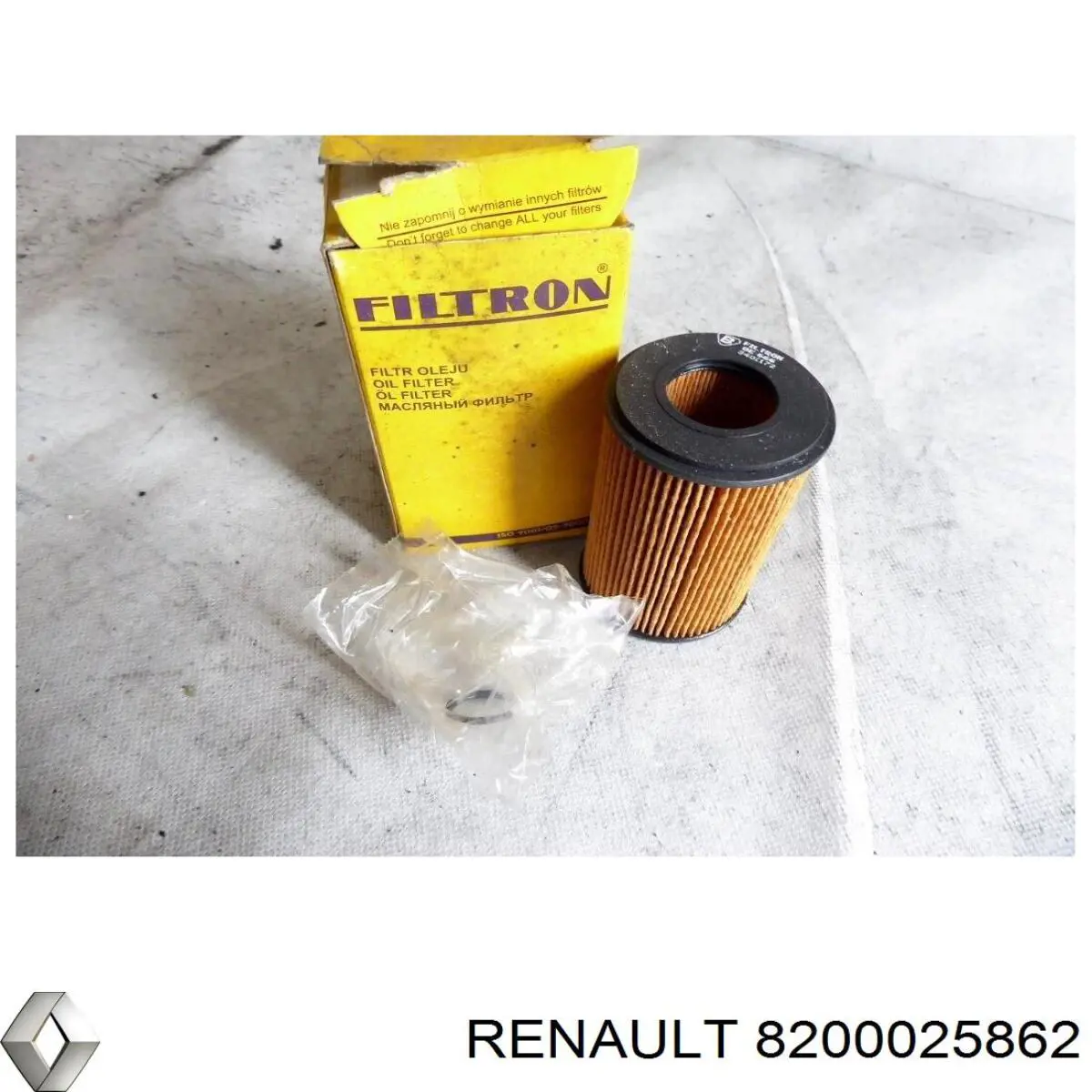 Фильтр масла Renault (RVI) 8200025862