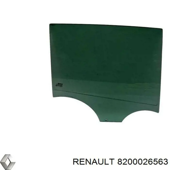Стекло двери задней правой на Renault Megane II 