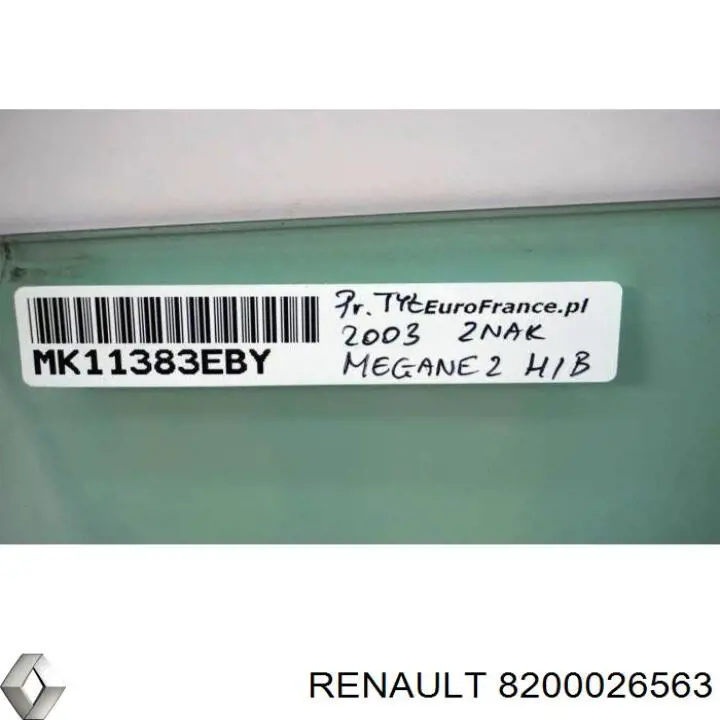 Окно задней двери Renault (RVI) 8200026563 цена, от 14.88 USD