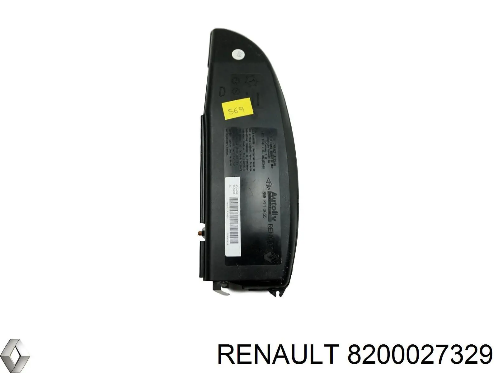 Подушка Айрбег спинки сидения левого Renault (RVI) 8200027329