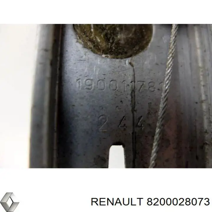 8200028073 Renault (RVI) mecanismo de acionamento de vidro da porta traseira direita