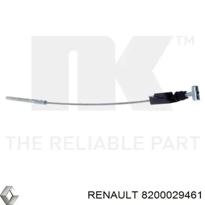 Трос стояночного тормоза задний правый Renault (RVI) 8200029461 цена, от 6.45 USD