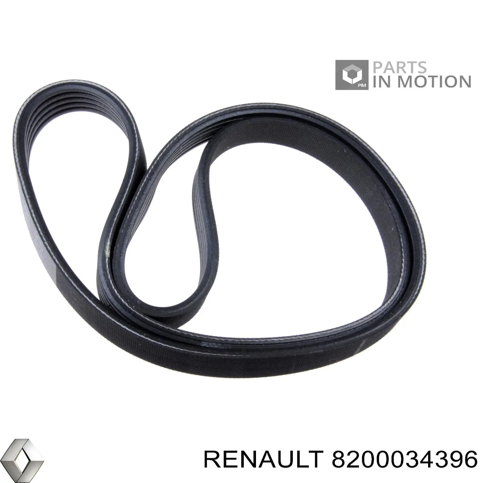 Клиновый ремень Renault (RVI) 8200034396 цена, от 8.64 USD