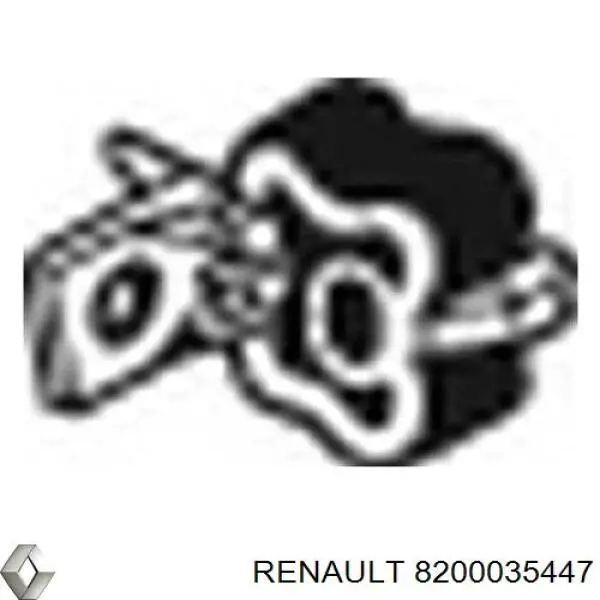 Купить 8200035447 Renault (RVI) Кронштейн задней подушки глушителя
